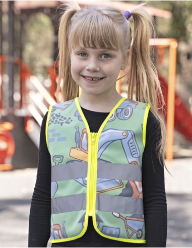 KOR-ACTWOR-Childrens Safety Vest Action Working Heroes CO² Neutral